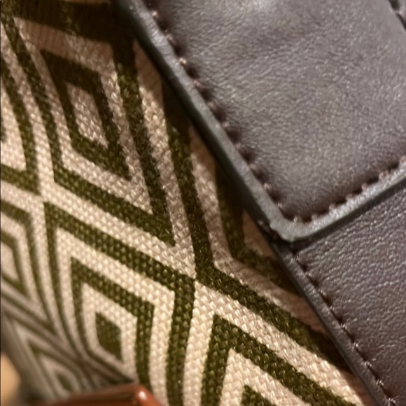 Spartina 449 Wallaby Bag Genuine Leather Geometric Shoulder Bag Purse New w Tag - Picture 13 of 16